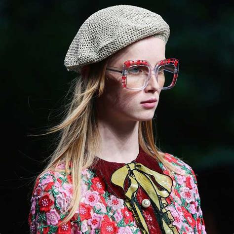 blond with gucci glasses and septum ring|Did you know that your glasses inspired Gucci’s runway beauty .